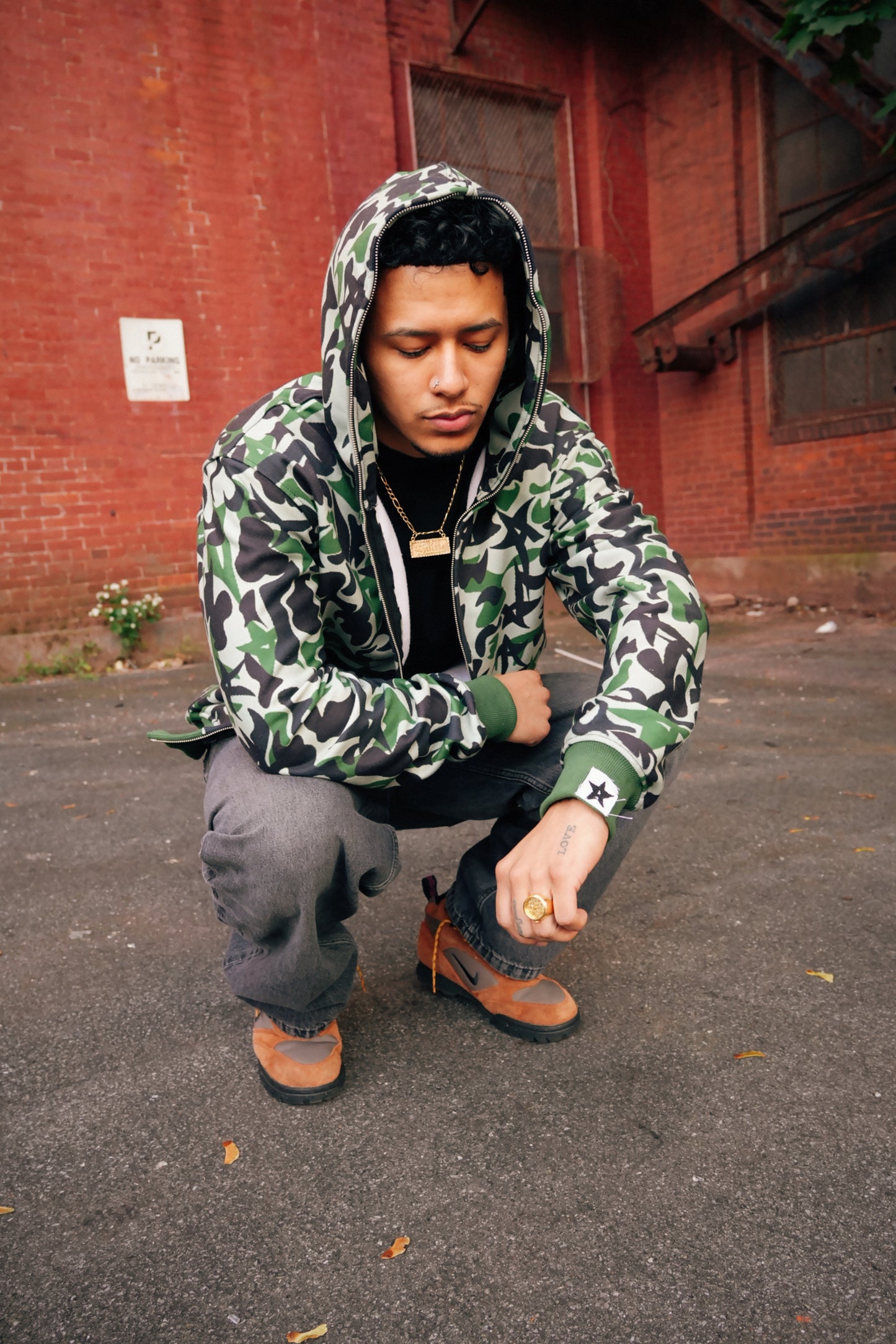 Green Camo Homage Full Zip