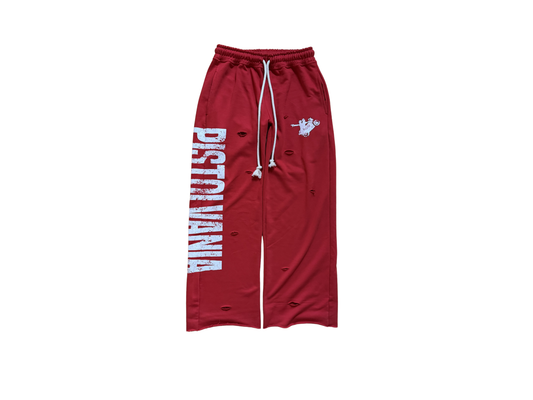 Red "PISTOLVANIA" Sweatpants